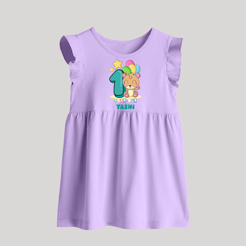 Custom Baby Baby Frock for 1 Year Milestone | Soft Cotton Baby Frock | Personalized Name Print