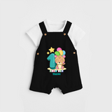 Celebrate The Twelfth Month Birthday Customised Dungaree set - BLACK - 0 - 5 Months Old (Chest 17")