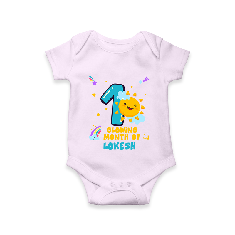 Mark Your BabyÕs 1-Month Celebration With Our Customized Baby Romper, Made For Joyful Celebrations - LILAC - 0 - 3 Months Old (Chest 16")