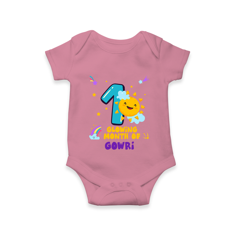 1st Month Baby Outfit | Personalized Romper/Onesie for Newborn | Milestone Gift Idea - ONION - New Born (Chest 14")