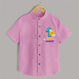 1st Month Baby Outfit | Personalized Shirt for Newborn | Milestone Gift Idea - BABY PINK - 0 - 6 Months Old (Chest 23")