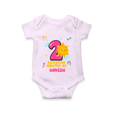 Mark Your BabyÕs 2-Month Celebration With Our Customized Baby Romper, Made For Joyful Celebrations - LILAC - 0 - 3 Months Old (Chest 16")