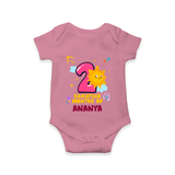 2nd Month Baby Outfit | Personalized Romper/Onesie for Newborn | Milestone Gift Idea - ONION - New Born (Chest 14")