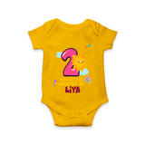 Celebrate The 2nd Month Birthday Custom Romper, Personalized with your Little one's name