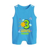 Mark Your BabyÕs 3-Month Celebration With Our Customized Baby Romper Suit, Made For Joyful Celebrations - ROYAL BLUE - 0 - 5 Months Old (Chest 18")