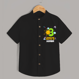 3rd Month Baby Outfit | Personalized Shirt for Newborn | Milestone Gift Idea - BLACK - 0 - 6 Months Old (Chest 23")