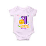 Mark Your BabyÕs 4-Month Celebration With Our Customized Baby Romper, Made For Joyful Celebrations - LILAC - 0 - 3 Months Old (Chest 16")