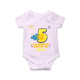 Mark Your BabyÕs 5-Month Celebration With Our Customized Baby Romper, Made For Joyful Celebrations - LILAC - 0 - 3 Months Old (Chest 16")