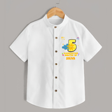 5th Month Baby Outfit | Personalized Shirt for Newborn | Milestone Gift Idea - WHITE - 0 - 6 Months Old (Chest 23")