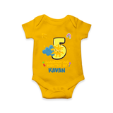 Celebrate The 5th Month Birthday Custom Romper, Personalized with your Little one's name