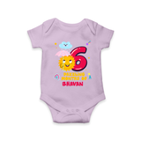 Celebrate The 6th Month Birthday Custom Romper, Personalized with your Little one's name