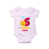 Mark Your BabyÕs 6-Month Celebration With Our Customized Baby Romper, Made For Joyful Celebrations - LILAC - 0 - 3 Months Old (Chest 16")