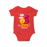 Celebrate The 6th Month Birthday Custom Romper, Personalized with your Little one's name