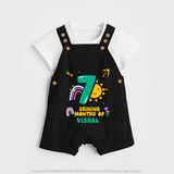 Mark Your BabyÕs 7-Month Celebration With Our Customized Baby Dungaree Set, Made For Joyful Celebrations - BLACK - 0 - 5 Months Old (Chest 18")