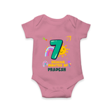 7th Month Baby Outfit | Personalized Romper/Onesie for Newborn | Milestone Gift Idea - ONION - New Born (Chest 14")