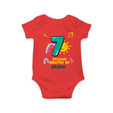 Celebrate The 7th Month Birthday Custom Romper, Personalized with your Little one's name