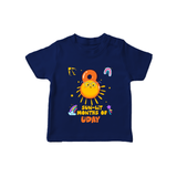 8th Month Baby Outfit | Personalized T-Shirt for Newborn | Milestone Gift Idea - NAVY BLUE - 0-5 Months Old (Chest 17")