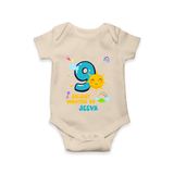 Mark Your BabyÕs 9-Month Celebration With Our Customized Baby Romper, Made For Joyful Celebrations - IVORY - 0 - 3 Months Old (Chest 16")