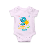 Mark Your BabyÕs 9-Month Celebration With Our Customized Baby Romper, Made For Joyful Celebrations - LILAC - 0 - 3 Months Old (Chest 16")