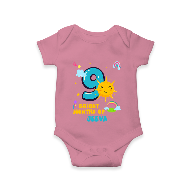 Mark Your BabyÕs 9-Month Celebration With Our Customized Baby Romper, Made For Joyful Celebrations - ONION - 0 - 3 Months Old (Chest 16")