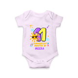 Mark Your BabyÕs 11-Month Celebration With Our Customized Baby Romper, Made For Joyful Celebrations - LILAC - 0 - 3 Months Old (Chest 16")