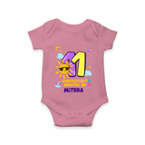 11th Month Baby Outfit | Personalized Romper/Onesie for Newborn | Milestone Gift Idea - ONION - New Born (Chest 14")