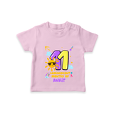 Celebrate The 11th Month Birthday with Personalized T-Shirt - PINK - 0 - 5 Months Old (Chest 17")