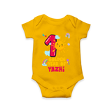 Celebrate The One Year Birthday Custom Romper, Personalized with your Little one's name