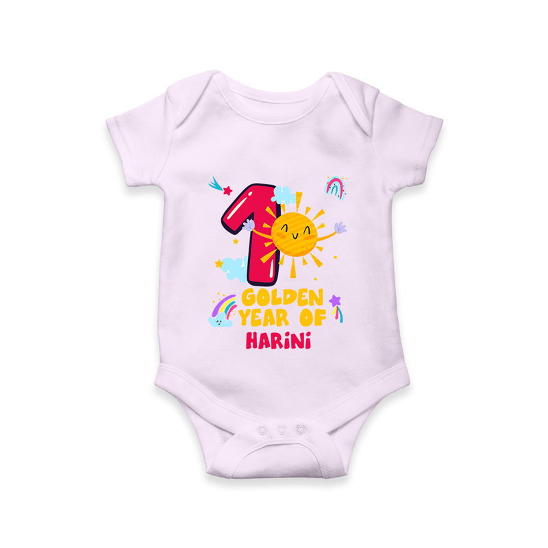 Mark Your BabyÕs 1-Year Birthday Celebration With Our Customized Baby Romper, Made For Joyful Celebrations - LILAC - 0 - 3 Months Old (Chest 16")