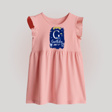 Personalized Birthday Stat Baby Frock | Custom Baby Baby Frock with Birth Date, Time, and Weight - BABY PINK - 0 - 3 Months Old (Chest 17")