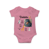 "Perfect Beginnings - Customized Romper With Baby Name, Weight & Birth Details" - ONION - 0 - 3 Months Old (Chest 16")