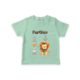 "A Special Arrival - Customized T-shirt With Baby Name, Weight, And Birth Details" - MINT GREEN - 0-5 Months Old (Chest 17")