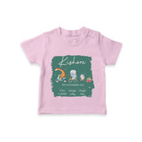 First Birthday Stat T-shirt | Custom T-shirt for Your Baby's Milestone - BABY PINK - 0-5 Months Old (Chest 17")