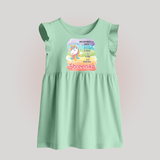 Baby's First Birthday Stat Baby Frock | Personalized Baby Frock with Birth Info - MINT GREEN - 0 - 3 Months Old (Chest 17")