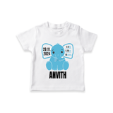 "Precious Arrival - Customized T-shirt With Baby Name, Weight, And Birth Details" - WHITE - 0-5 Months Old (Chest 17")