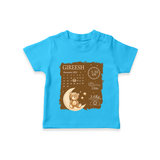 My Birth Stats T-shirt | Custom T-shirt with Baby's Birth Info - SKY BLUE - 0-5 Months Old (Chest 17")
