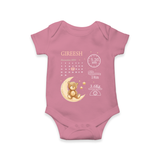 "Tiny Beginnings - Customized Romper With Baby Name, Weight, And Birth Details" - ONION - 0 - 3 Months Old (Chest 16")