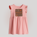 Birth Stats Custom Baby Frock | Personalized Baby Baby Frock with Birth Details - BABY PINK - 0 - 3 Months Old (Chest 17")