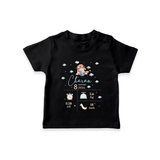 "First Breath - Customized T-shirt With Baby Name, Weight, And Birth Details" - BLACK - 0-5 Months Old (Chest 17")