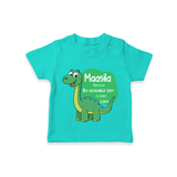 Milestone Birth Stats T-shirt | Personalized T-shirt for Baby's Special Day - TEAL - 0-5 Months Old (Chest 17")