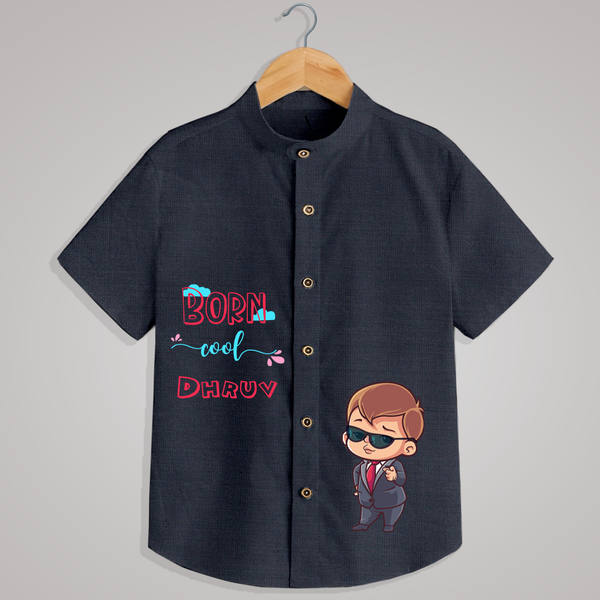 "Born Cool" - Quirky Casual shirt with customised name