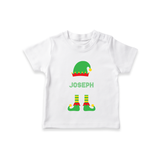 Merry Christmas - Customized Christmas Themed T-Shirt For Kids - WHITE - 0-5 Months Old (Chest 17")