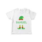 Christmas Celebration T-Shirt | Personalized Baby T-Shirt for Festive Fun - WHITE - 0-5 Months Old (Chest 17")