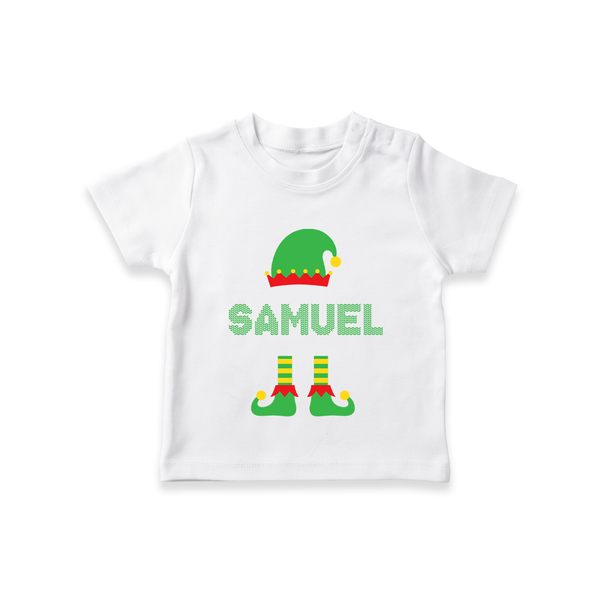 Christmas Celebration T-Shirt | Personalized Baby T-Shirt for Festive Fun - WHITE - 0-5 Months Old (Chest 17")