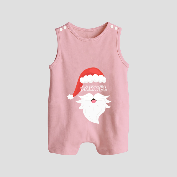 Santa Claus - Customized Christmas Themed Romper Suit For Babies - BABY PINK - 0 - 5 Months Old (Chest 18")