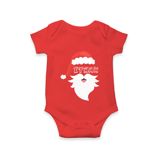 Santa Claus Romper | Custom Baby Romper for Holiday Cheer - RED - New Born (Chest 14")