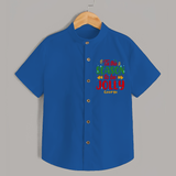 Tis The Season To Be Jolly - Customized Christmas Themed Shirt For Kids - COBALT BLUE - 0 - 6 Months Old (Chest 23")