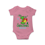 My First Christmas - Customized Christmas Themed Romper For Babies - ONION - 0 - 3 Months Old (Chest 16")