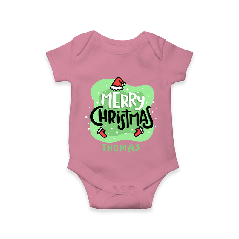 Merry Christmas & Winter Wonders - Customized Christmas Themed Romper For Babies - ONION - 0 - 3 Months Old (Chest 16")