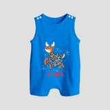 Holy Night - Customized Christmas Themed Romper Suit For Babies - ROYAL BLUE - 0 - 5 Months Old (Chest 18")